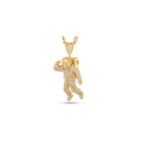 King Ice Astronaut Necklace