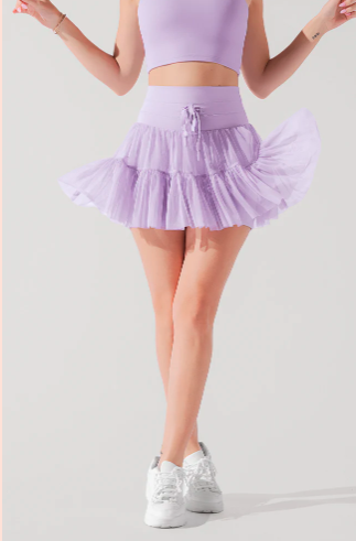 Pirouette Skort - Digital Lavender