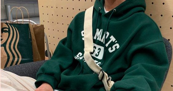 RT No. 3079 Green Lettered Hoodie