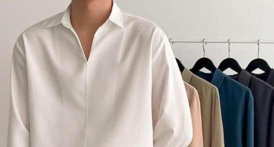 RT No. 2564 V-Neck Collar Shirt