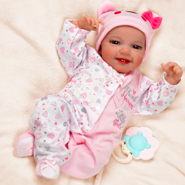 Smiling Reborn Baby Leen 20'' Little Infant Girl Best Gift for Kids