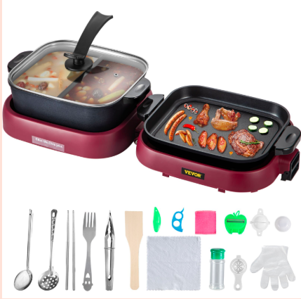 2 in 1 Foldable BBQ Pan Grill