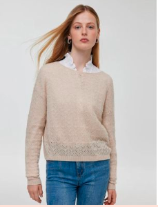 Vacation Outfit - Cashmere Sequins Sweater