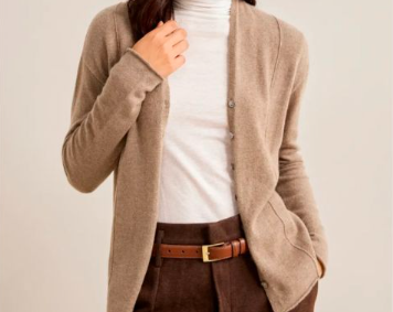 Mongolia Cashmere Cardigan Emery