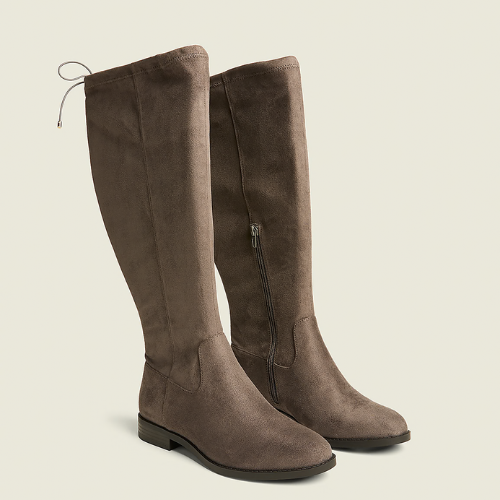 Faux-Suede Stretch Boot